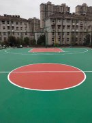 武汉江夏消防支队硅pu篮球场灯光篮球架